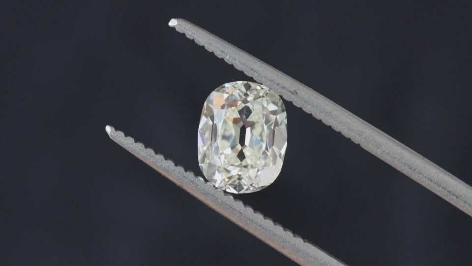 1.5 CARAT OLD MINE CUT DIAMOND GIA CERTIFIED I SI1 ELONGATED CUSHION BRILLIANT