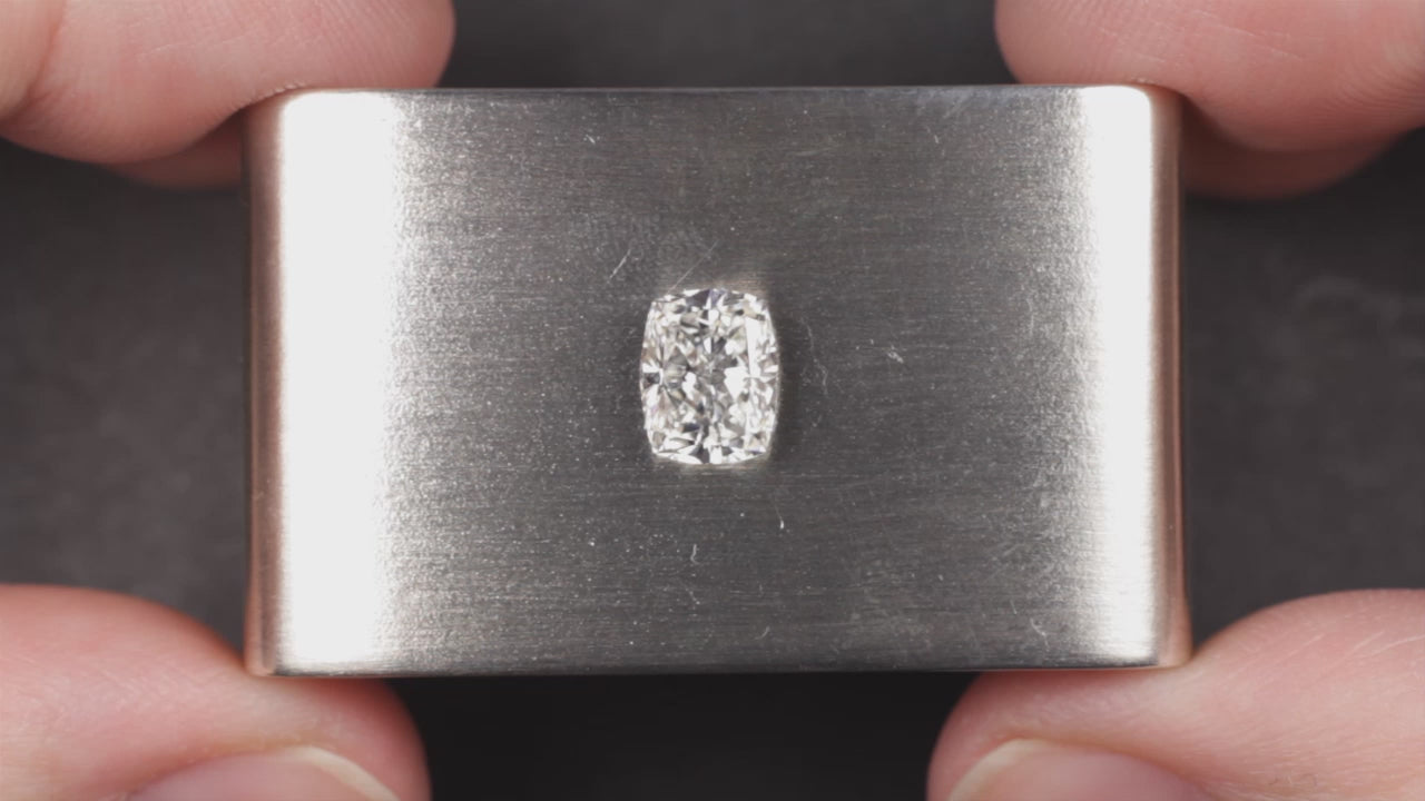 1.5 CARAT CUSHION CUT LOOSE DIAMOND GIA CERTIFIED ELONGATED I SI1 NATURAL 1.5ct