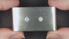 VINTAGE 0.74ct OLD MINE CUT DIAMOND STUDS CUSHION SHAPE H SI1 EARRINGS NATURAL