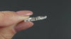 10k HALF ETERNITY DIAMOND BAGUETTE WEDDING BAND STACKING NATURAL BAR SET GOLD