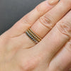 SOLID PLATINUM WEDDING RING 2.5mm BALL BUBBLE STACKING BAND