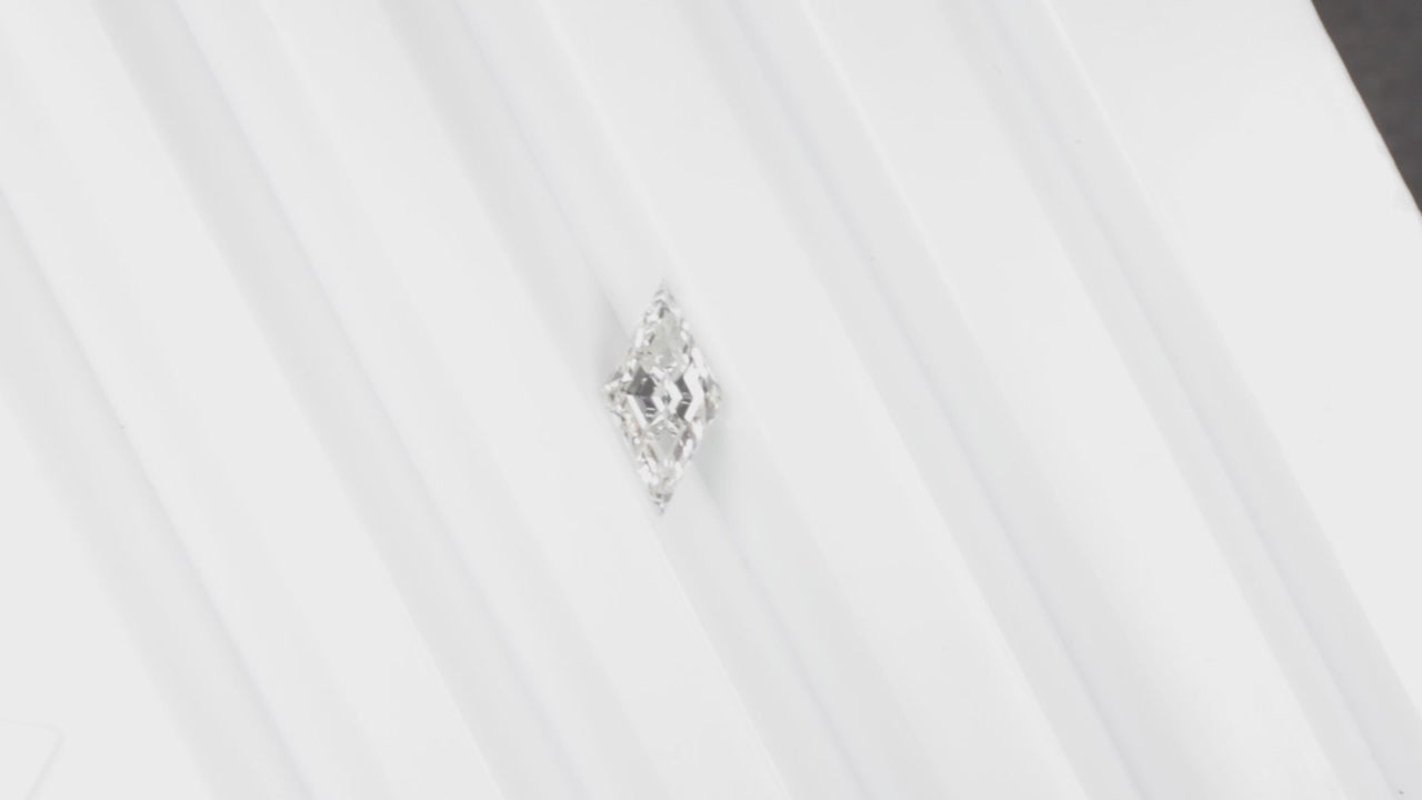 1.37ct LOZENGE SHAPE LAB CREATED DIAMOND IGI CERTIFIED F VVS2 GEOMETRIC LOOSE