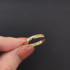 CLASSIC 14k YELLOW GOLD WEDDING BAND RING SIMPLE STACKING THIN DAINTY PLAIN