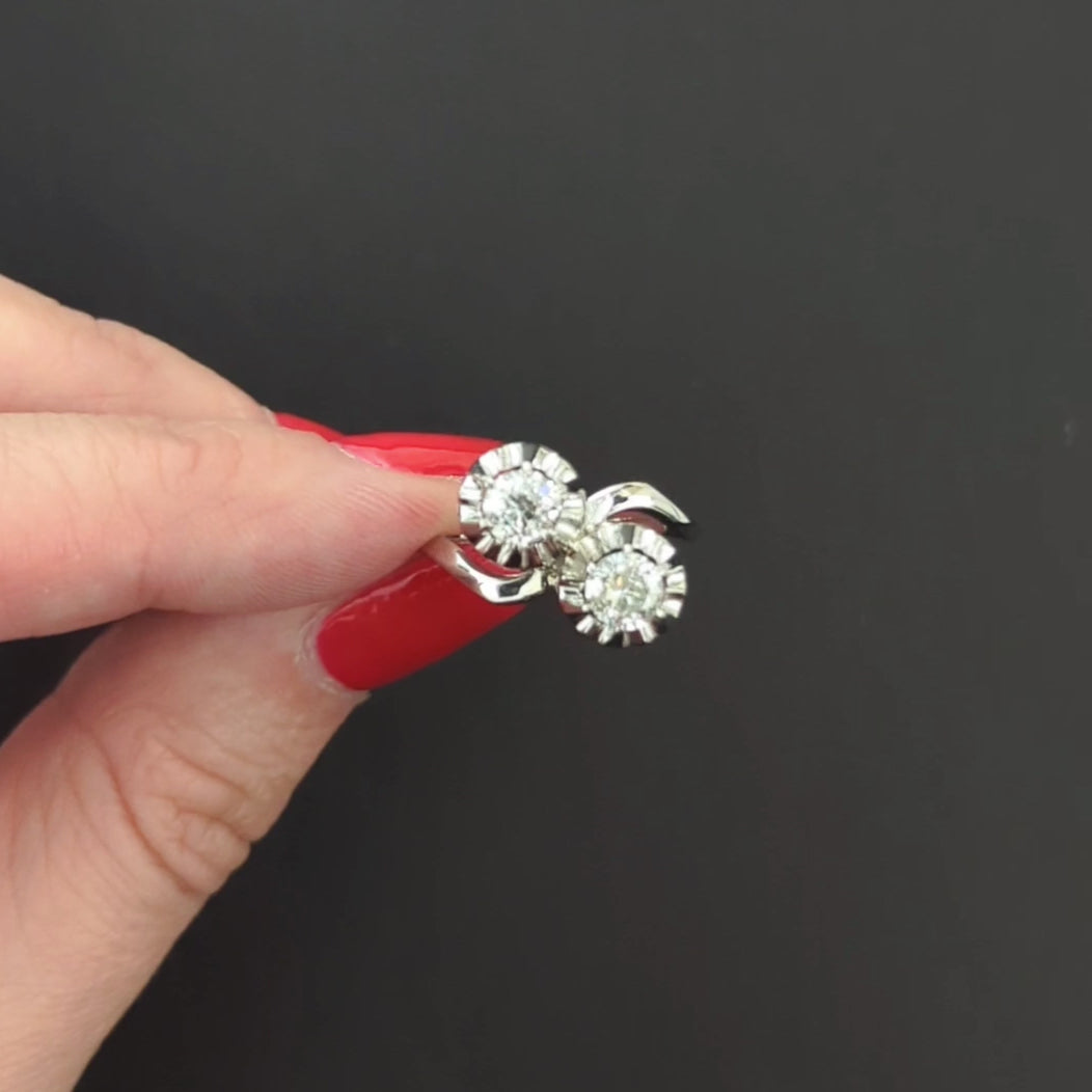 1 CARAT VINTAGE DIAMOND TOI ET MOI RING OLD EUROPEAN CUT PLATINUM BYPASS NATURAL