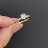 1 CARAT NATURAL CHAMPAGNE DIAMOND ENGAGEMENT RING SOLITAIRE 14k ROSE GOLD ROUND