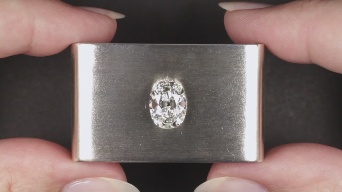 3ct E VS1 OLD MINE CUT LAB CREATED DIAMOND IGI CERTIFIED 3 CARAT CUSHION SHAPE