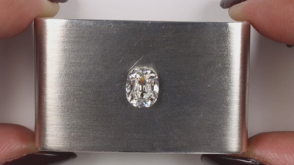 NATURAL 1.57ct G VS1 OLD MINE CUT DIAMOND GIA CERTIFIED 1.5 CARAT VINTAGE STYLE