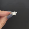 2 CARAT DIAMOND ENGAGEMENT RING GIA CERTIFIED H SI2 RADIANT CUT PLATINUM 3 STONE