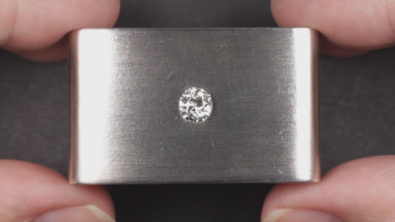 0.78ct OLD MINE CUT DIAMOND J VS2 ANTIQUE CUSHION BRILLIANT LOOSE NATURAL 3/4ct