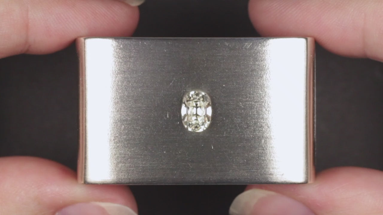 GIA CERTIFIED 1.01ct J VS2 OLD MINE CUT DIAMOND NATURAL ELONGATED CUSHION SHAPE