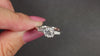 1.37ct VINTAGE DIAMOND ENGAGEMENT RING F SI2 OLD EUROPEAN CUT PLATINUM 3 STONE