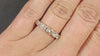 1.5ct NATURAL DIAMOND WEDDING BAND STACKING RING 14k YELLOW GOLD 7 STONE