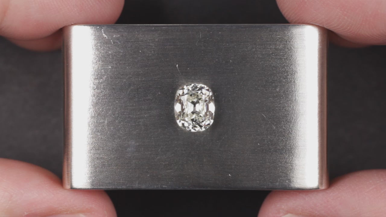 1.5 CARAT OLD MINE CUT DIAMOND GIA CERTIFIED J SI1 ELONGATED CUSHION BRILLIANT