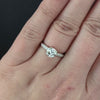 OLD EUROPEAN CUT I VS1 DIAMOND 0.98ct ENGAGEMENT RING PLATINUM VINTAGE ESTATE