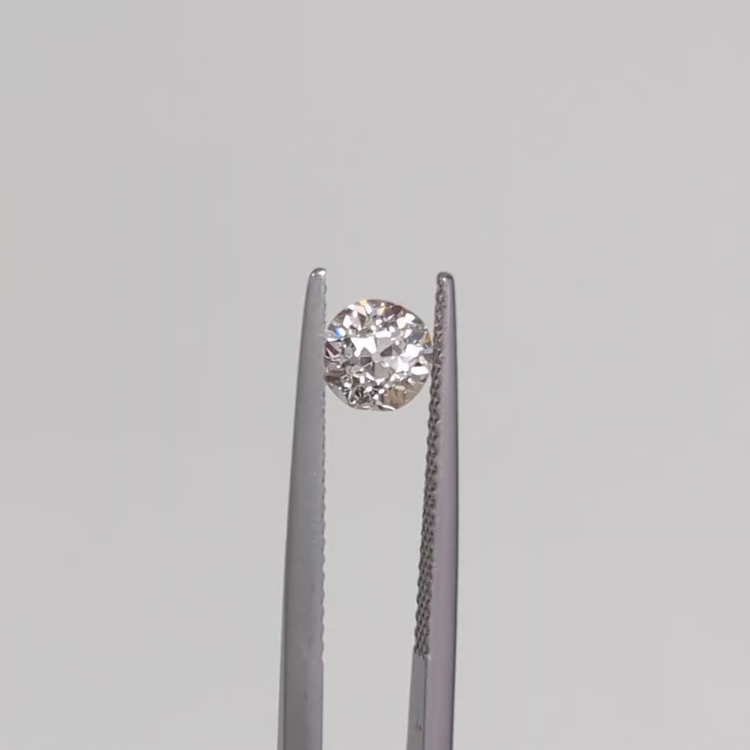 0.81ct OLD MINE CUT DIAMOND I-J VS1 ANTIQUE LOOSE NATURAL ENGAGEMENT ESTATE