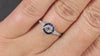 OLD EUROPEAN CUT DIAMOND SAPPHIRE ENGAGEMENT RING ART DECO TARGET VINTAGE STYLE