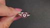 OLD EUROPEAN CUT DIAMOND ENGAGEMENT RING RUBY VINTAGE STYLE ART DECO TARGET