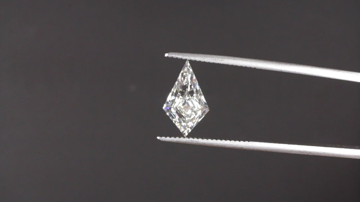 IGI CERTIFIED 2.6ct F VVS2 LAB CREATED DIAMOND KITE SHAPE DIAMOND LOOSE STEP CUT