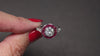 1.10ct OLD EUROPEAN CUT DIAMOND ENGAGEMENT RING RUBY 14k VINTAGE STYLE ART DECO