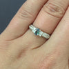 ALEXANDRITE DIAMOND COCKTAIL RING PLATINUM COLOR CHANGE GREEN PURPLE NATURAL