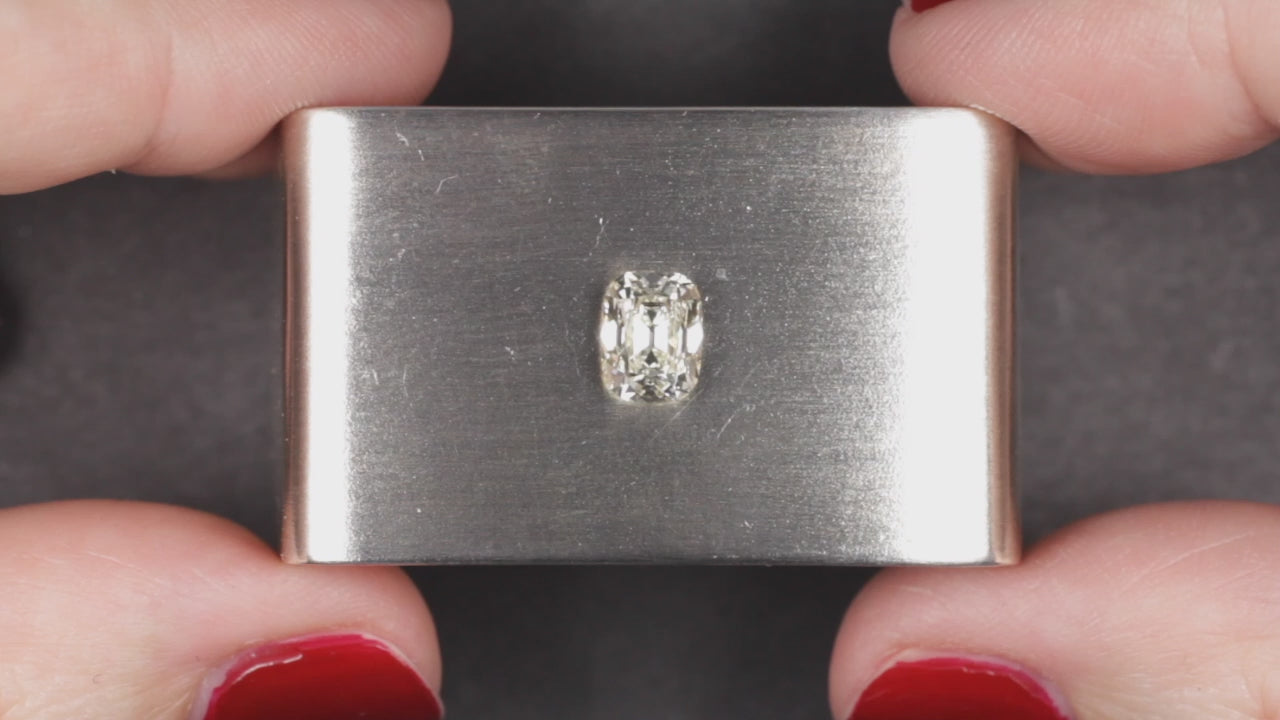 1.34ct OLD MINE CUT DIAMOND GIA CERTIFIED L SI2 ELONGATED CUSHION BRILLIANT