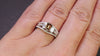 1.46ctw FANCY ORANGY BROWN DIAMOND ENGAGEMENT RING EMERALD CUT STACK WHITE GOLD