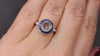 SAPPHIRE DIAMOND ENGAGEMENT RING SETTING FRENCH CUT 7.5mm MOUNT VINTAGE STYLE