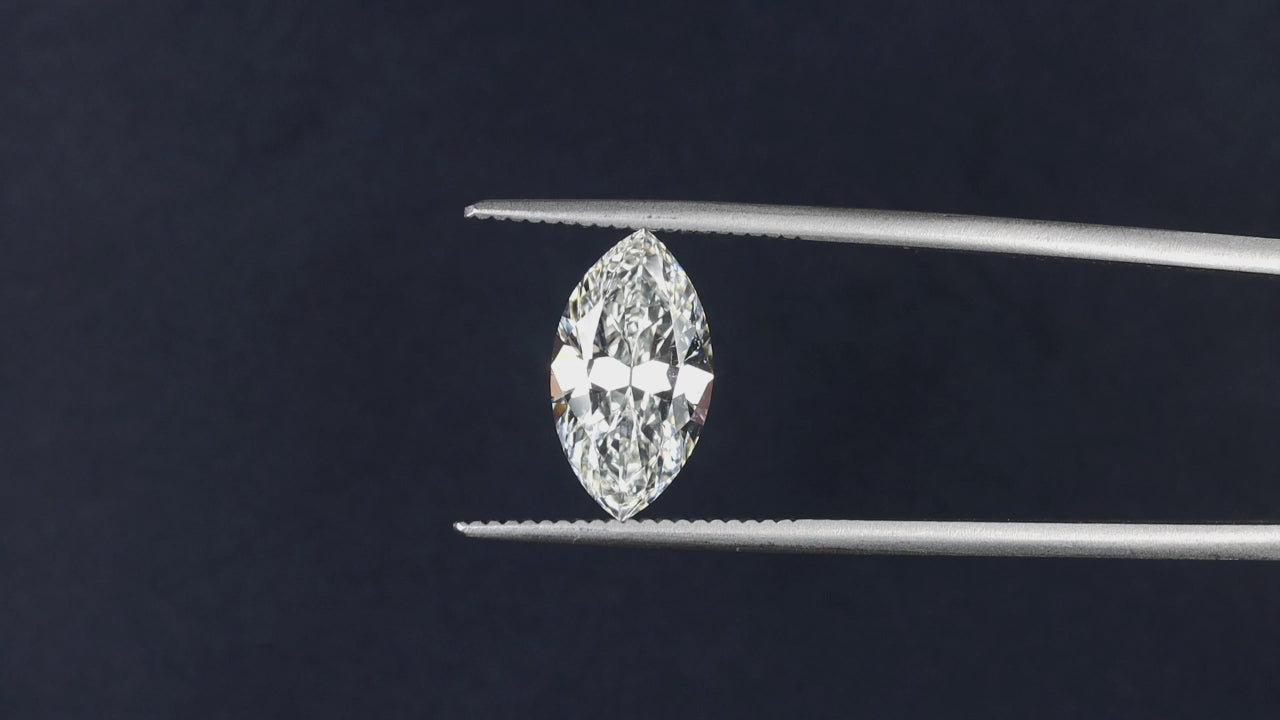 3 CARAT VINTAGE MARQUISE CUT DIAMOND GIA CERTIFIED G SI1 LOOSE NATURAL ESTATE