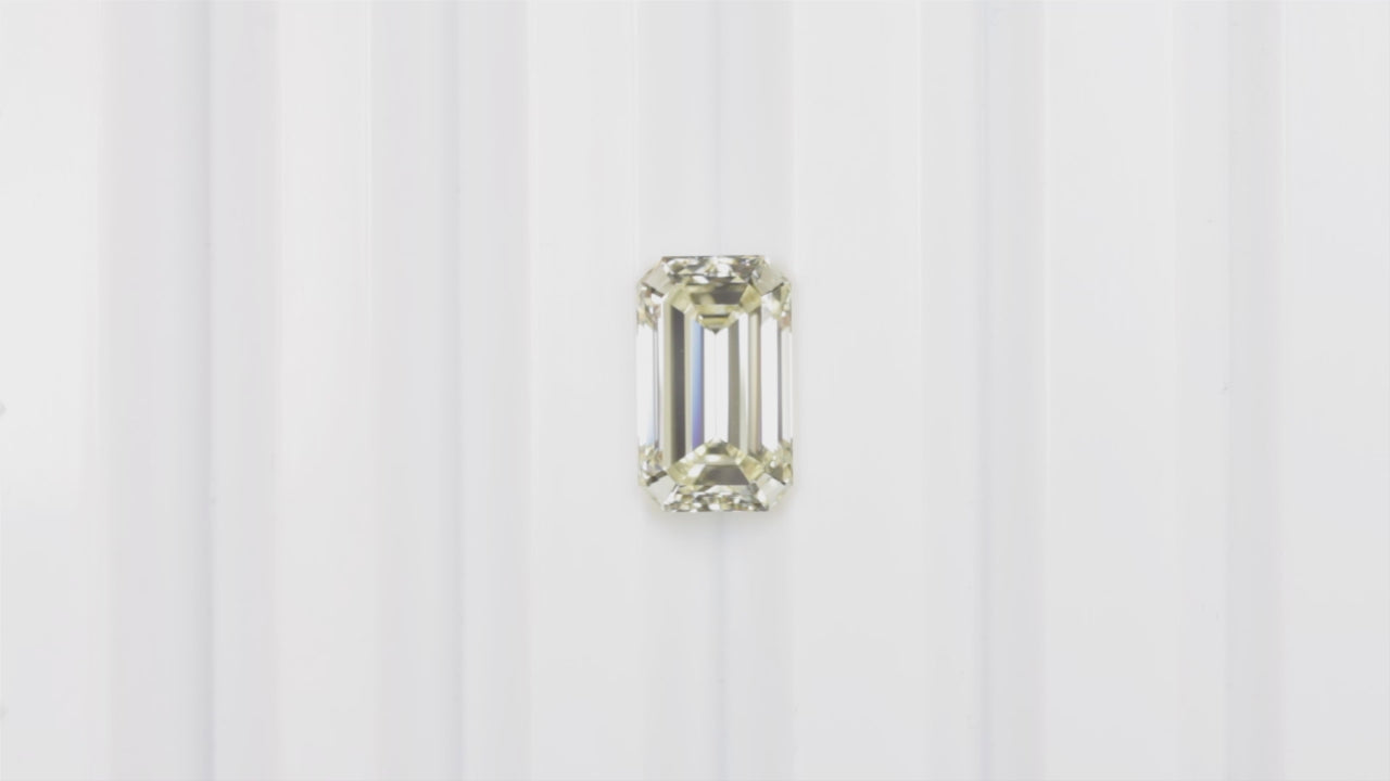 3.5 CARAT GIA CERTIFIED DIAMOND LIGHT YELLOW Y-Z VS1 EMERALD CUT LOOSE NATURAL