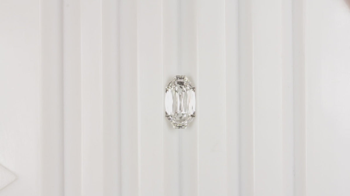 LAB CREATED2.09ct E VS1 BRILLIANT EMERALD CUT DIAMOND OCTAGONAL IGI CERTIFIED