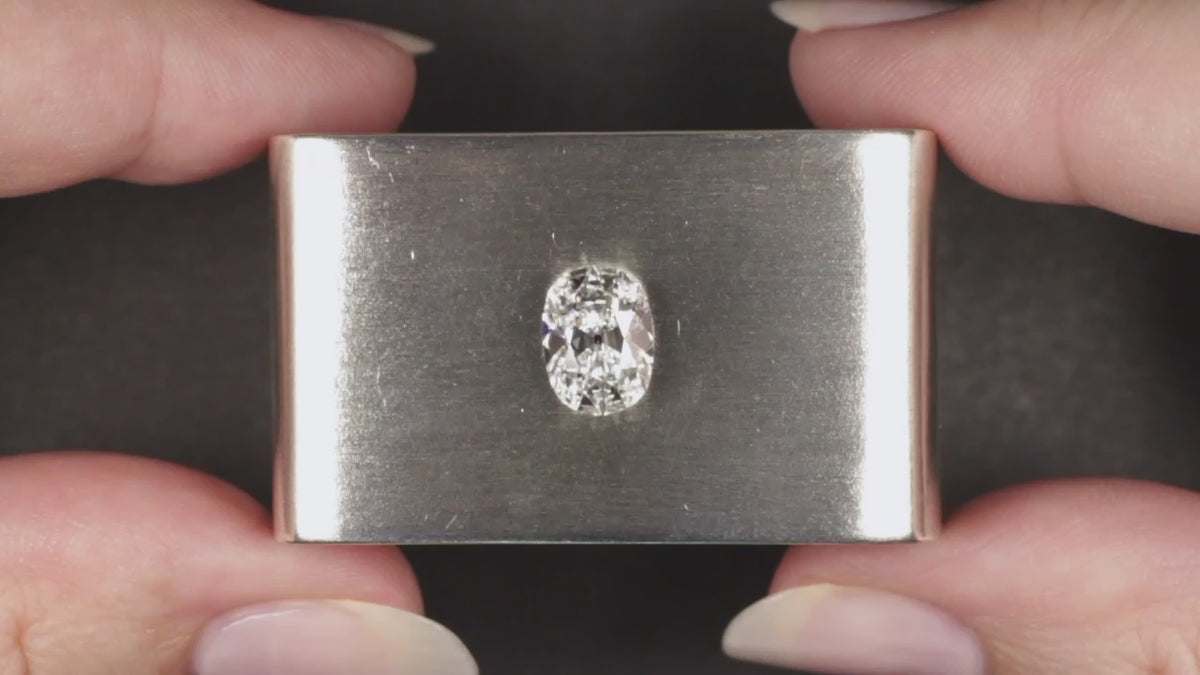 2.04ct D VS1 OLD MINE CUT LAB CREATED DIAMOND IGI CERTIFIED 2ct LOOSE ENGAGEMENT