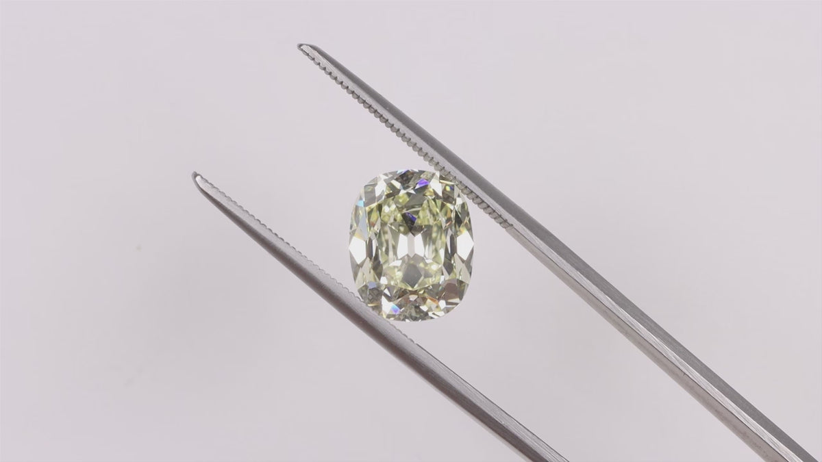 GIA CERTIFIED 4 CARAT U-V VS1 OLD MINE CUT DIAMOND VINTAGE STYLE LOOSE NATURAL