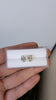 3.40ct GIA CERTIFIED J VVS2-VS1 EMERALD CUT DIAMOND STUD EARRINGS MATCHING PAIR