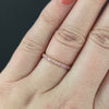 PINK SAPPHIRE 14K YELLOW GOLD ETERNITY RING STACKING WEDDING BAND - Size 5.5
