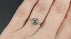 TWO TONE GOLD ANTIQUE STYLE ENGAGEMENT RING SETTING ROUND SOLITAIRE COLLET 10K