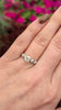 VINTAGE 1 CARAT ASSCHER CUT DIAMOND ENGAGEMENT RING NATURAL ROUND CHANNEL 14k