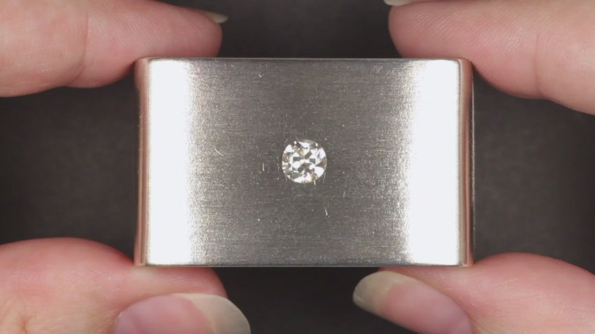 VINTAGE 0.61ct H SI3 OLD EUROPEAN CUT DIAMOND LOOSE ENGAGEMENT 2/3ct NATURAL