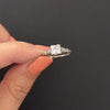 OLD EUROPEAN CUT DIAMOND ENGAGEMENT RING J-K VS1 VINTAGE PLATINUM CLASSIC 2/3ct