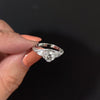 VINTAGE STYLE DIAMOND ENGAGEMENT RING 3/4ct E-F SI ROUND CUT WHITE GOLD FILIGREE