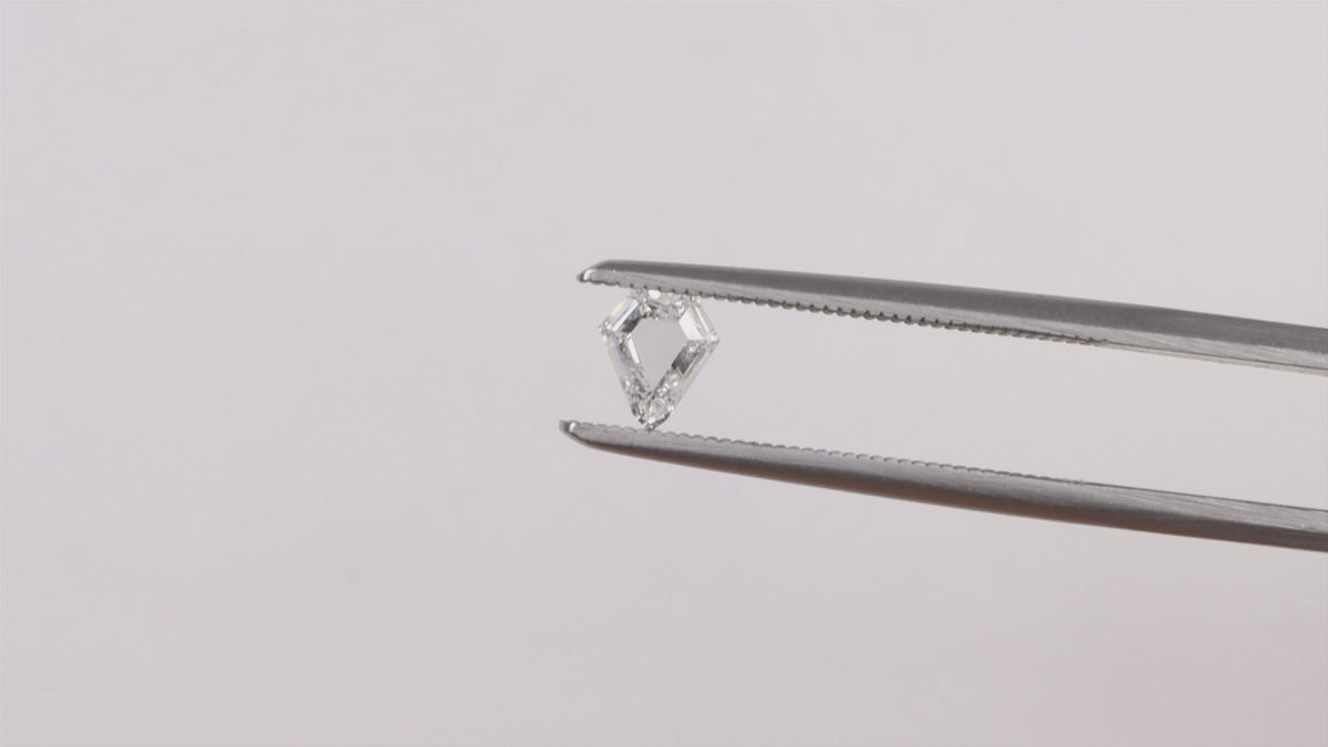 0.36ct D-E SI1 ROSE CUT SHIELD DIAMOND LOOSE 1/3 CARAT GEOMETRIC SHAPE NATURAL