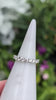 1.35ct DIAMOND WEDDING BAND STACKING RING NATURAL 14k WHITE GOLD HALF ETERNITY