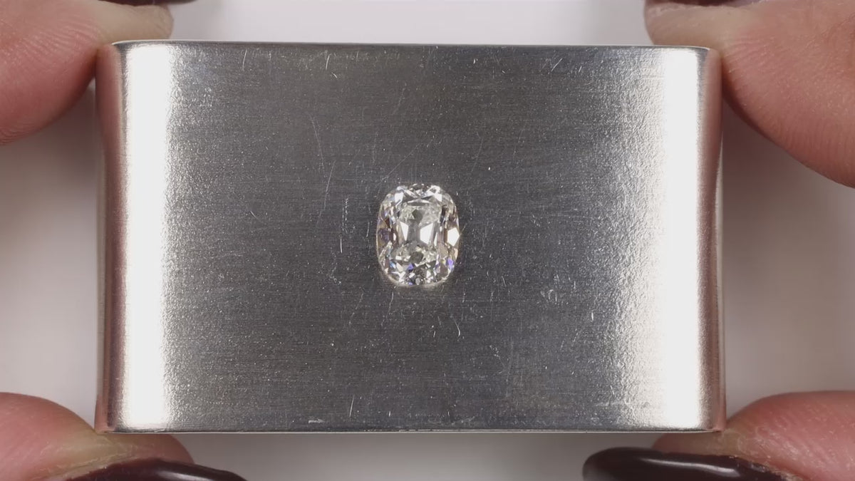 1.04ct H VS2 OLD MINE CUT DIAMOND GIA CERTIFIED 1 CARAT ENGAGEMENT VINTAGE STYLE
