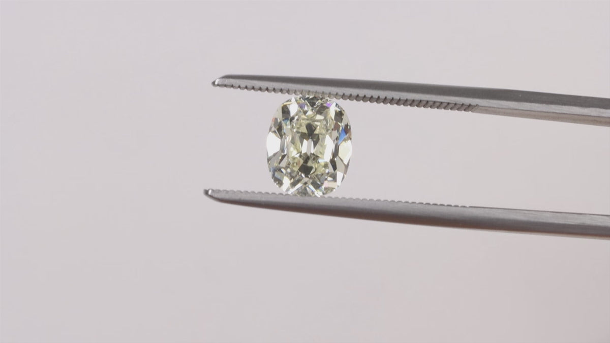 1.43ct M SI2 OLD MINE CUT DIAMOND GIA CERTIFIED NATURAL VINTAGE STYLE ENGAGEMENT