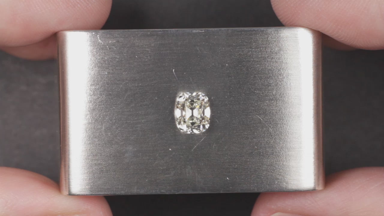 1 CARAT OLD MINE CUT DIAMOND GIA CERTIFIED K VS2 ELONGATED CUSHION BRILLIANT