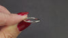 CLASSIC PLATINUM WEDDING BAND RING ROUND TUBE SHANK SIMPLE STACKING 1.8m PLAIN