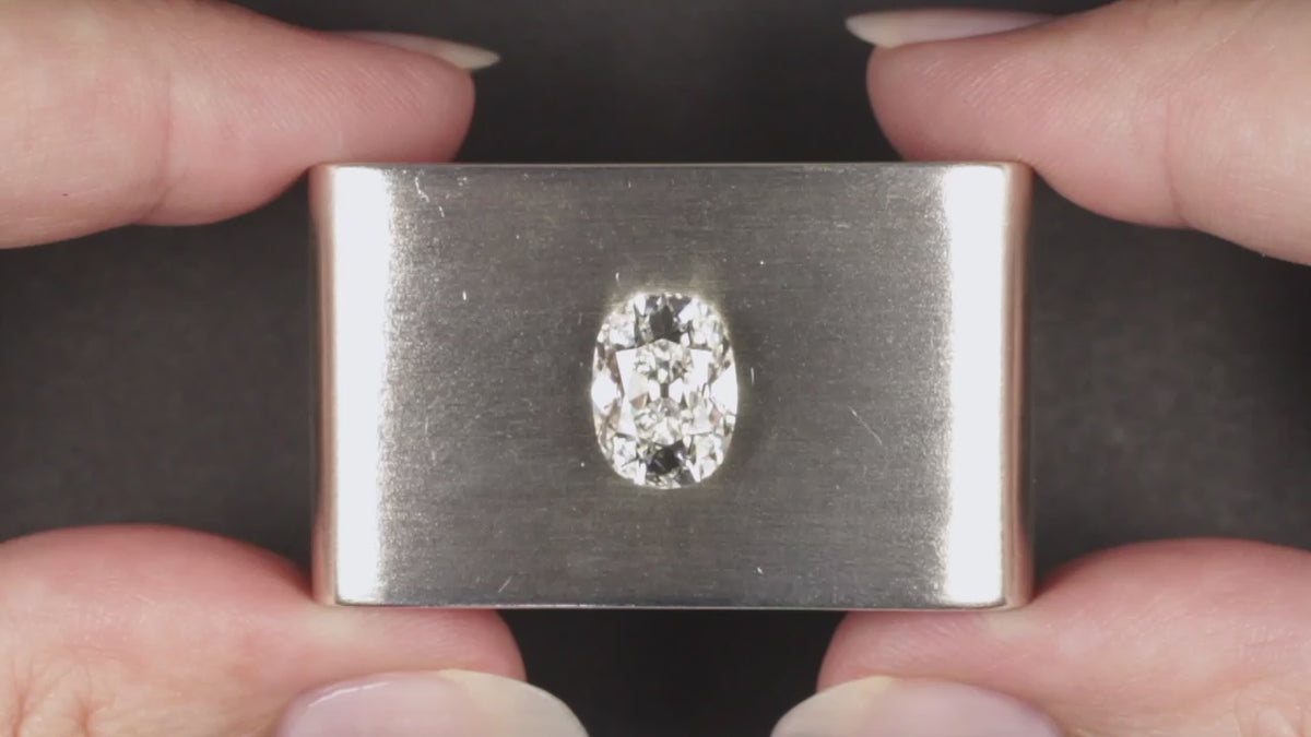 3.70ct E VVS2 OLD MINE CUT LAB CREATED DIAMOND IGI CERTIFIED LOOSE ENGAGEMENT 