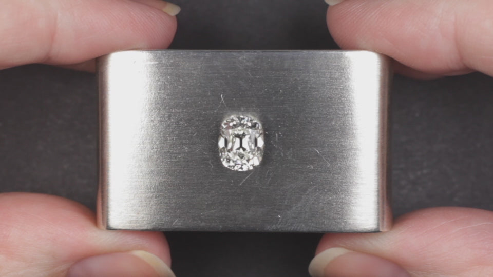 1.70ct OLD MINE CUT DIAMOND GIA CERTIFIED H VVS2 ELONGATED CUSHION BRILLIANT