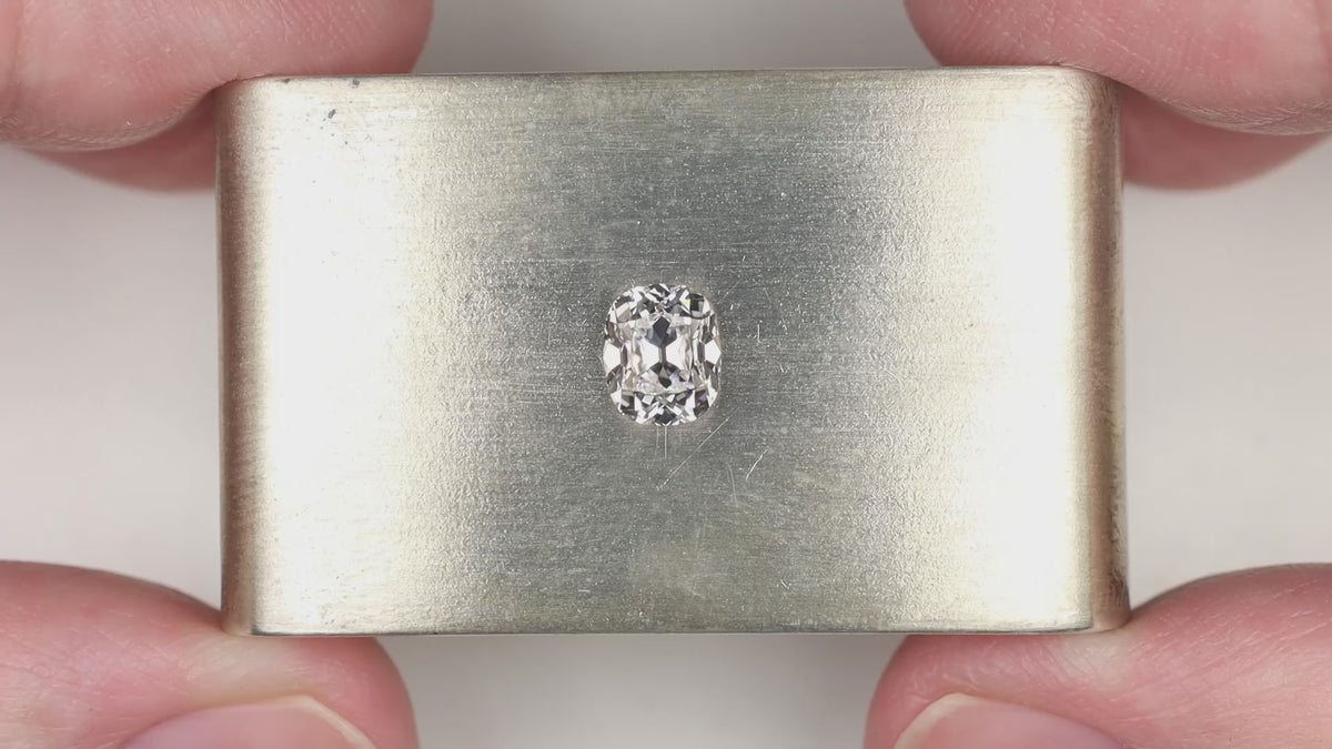 GIA CERTIFIED 2 CARAT OLD MINE CUT DIAMOND STUD MATCHING PAIR EARRING LOOSE 2ct