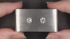 1.79ct OLD EUROPEAN CUT DIAMOND STUD EARRINGS J SI1-SI2 VINTAGE PAIR NATURAL