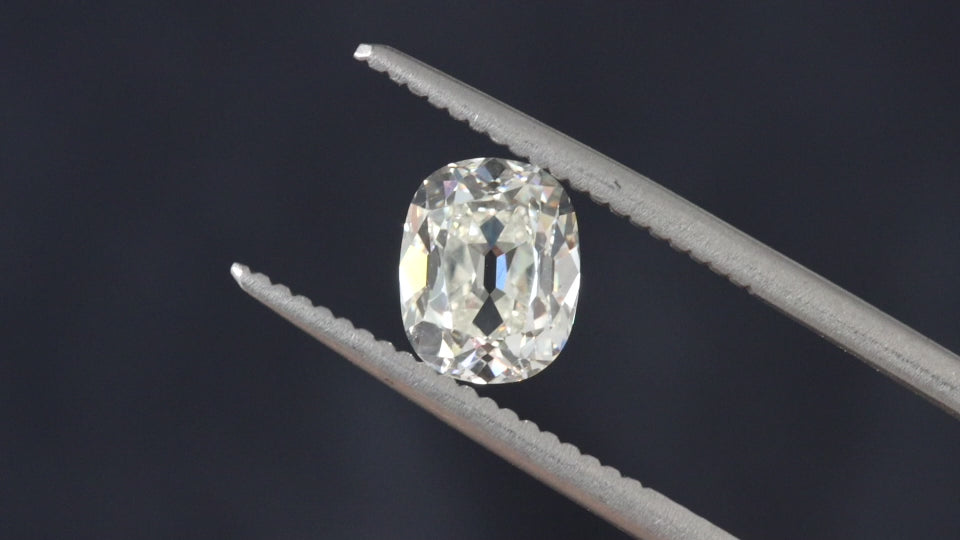 1.5 CARAT OLD MINE CUT DIAMOND GIA CERTIFIED I SI1 CUSHION BRILLIANT ELONGATED
